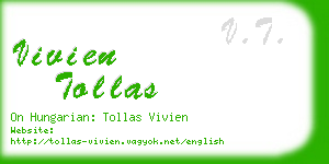 vivien tollas business card